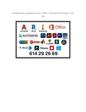 Instalación De Programas Varios