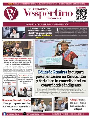 Periodico El Vespertino De Chiapas 07 Mayo 2026