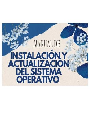 Manual de Instalación Y Actualización Del (So)