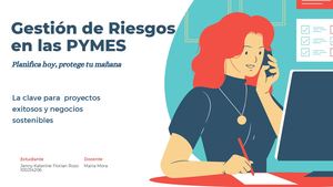 Presentación Riesgos Laborales Teletrabajo Ilustrado Verde Y Rojo