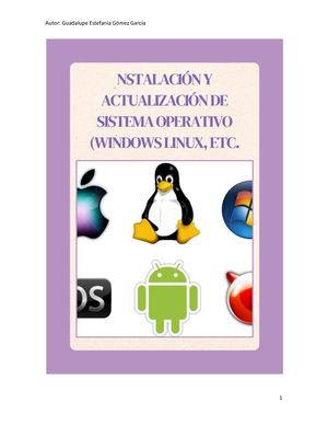Instalación Y Actualización Del Sistema Operativo (Windows, Linux Y Etc)