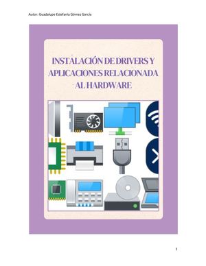 Instalación De Drivers Y Aplicaciones Relacionada Al Hardware