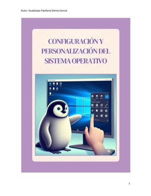 Configuración Y Personalización Del Sistema Operativo