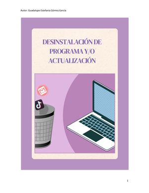 Desinstalación De Programa Y O Actualización