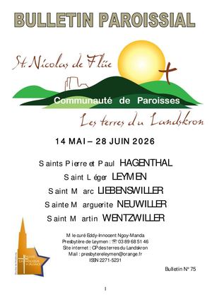 Bulletin N° 76 11 Mai 28 Juin