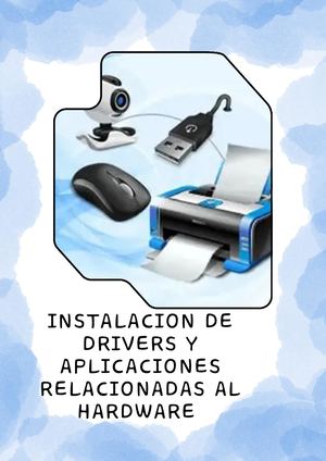 Instalacion De Drivers Y Aplicaciones Relacionadas Al Hardware