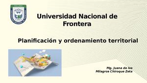 Planificacion Y Ordenamiento Territorial Semana 1