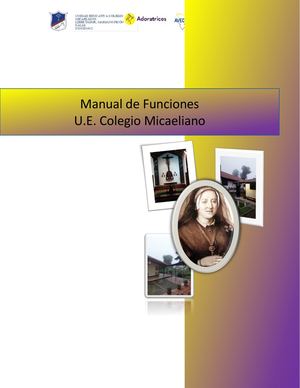 Manual de Funciones Colegio Micaeliano