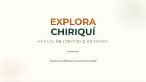 Manual De Marca Explora Chiriquí