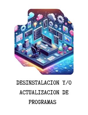 Desinstalacion Yo Actualizacion De Programas