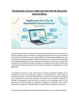 Introducción Al Curso Ingles
