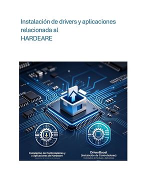 Instalación De Drivers Y Aplicaciones Relacionadas Con Hardware