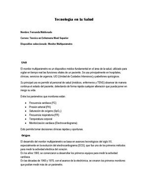 Tecnología En La Salud