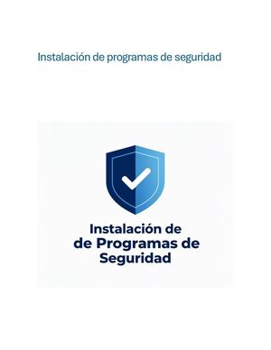 Intalacion De Programas De Seguridad