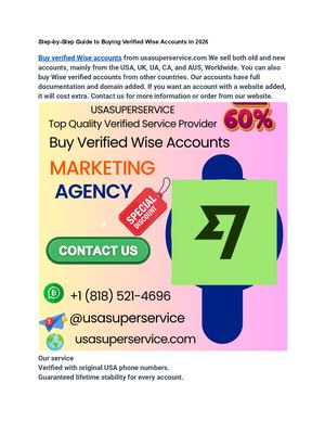 Step By Step Guide To Buying Verified Wise Accounts In 2026
