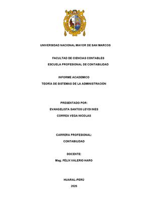 Teoría de sistemas de la administración