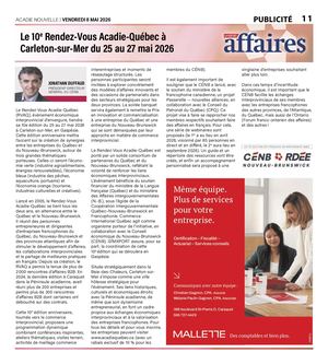 Voix des affaires 8 mai