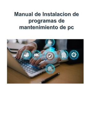 Instalacion de programas de mantenimiento