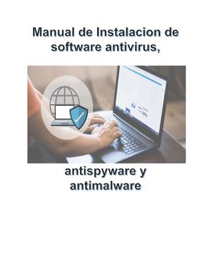 Instalacion de software antivirus, antispyware y antimalware
