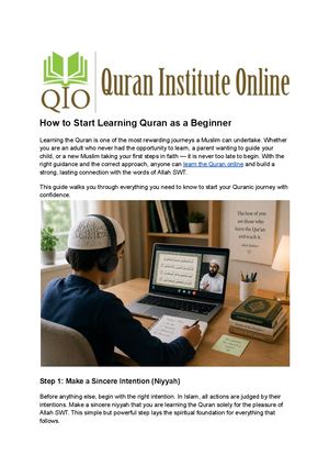 How To Start Learning Quran As A Beginner