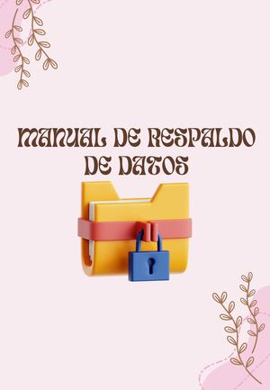 Manual De Respaldo De Datos
