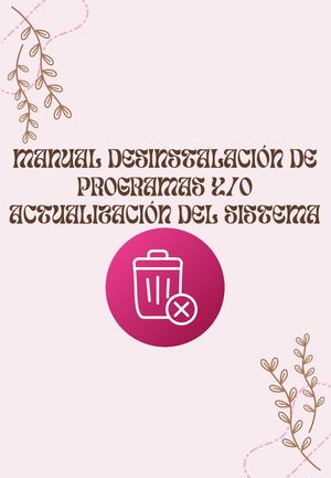 Manual De Instalación De Programas y/o Actualización Del Sistema
