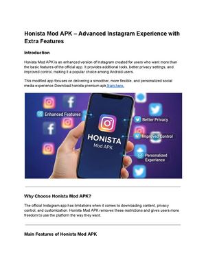Honista Mod Apk – Advanced Instagram Experience With Extra Features