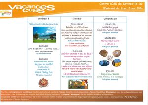 Programme D'animation Du 08 Au 100526