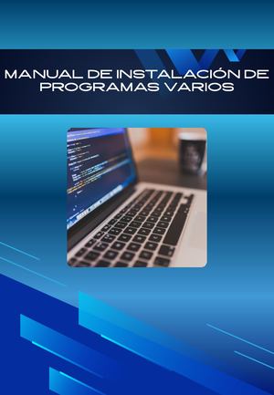 Manual De Instalación De Programas Varios