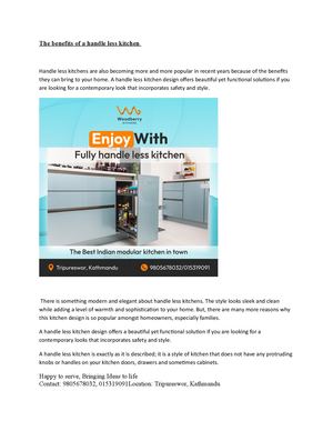 Handle Less Kitchen