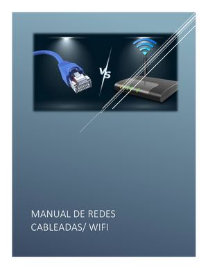 MANUAL DE REDES CABLEADAS/ WIFI