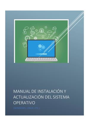 MANUAL DE INSTALACIÓN Y ACTUALIZACIÓN DEL SISTEMA OPERATIVO