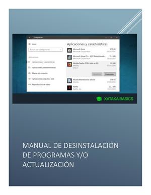 MANUAL DE DESINSTALACIÓN DE PROGRAMAS Y/O ACTUALIZACIÓN