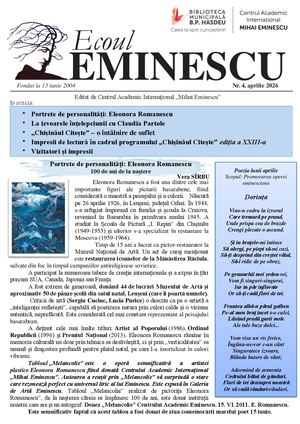 Ecoul Eminescu Aprilie 2026