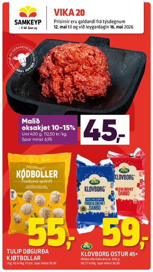Samkeyp tilboðsblað vika 20 2026