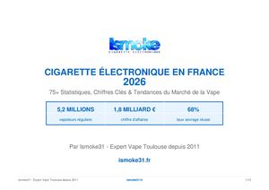 Cigarette Électronique France 2026 : 75+ Statistiques & Chiffres Clés