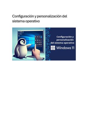 Configuración Y Personalización Del Sistema Operativo
