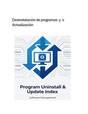 Desinstalación De Programas Y O Actualización