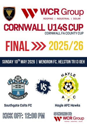 U14s County Cup Final Programme 25 26