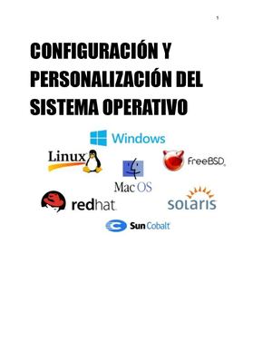 Configuración Y Personalización Del Sistema Operativo