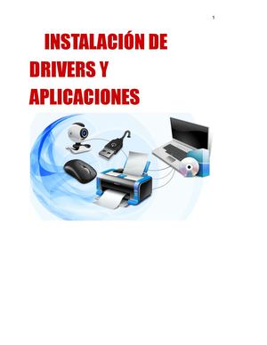 Instalación De Drivers Y Aplicaciones