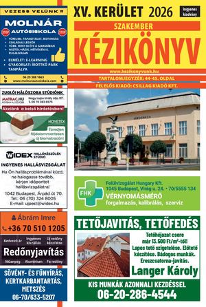 Tizenötödik Kerület Kézikönyve 2026 Internet
