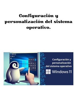 Configuración y personalización del sistema operativo