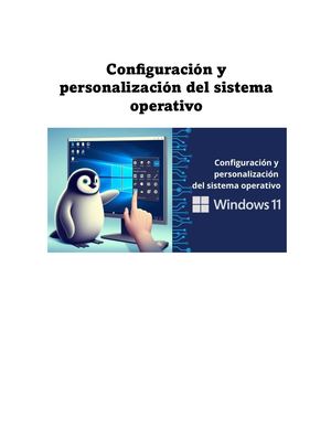 configuracion y personalizacion de sistema operativo