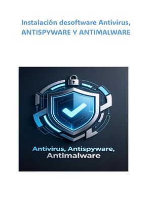 Instalacion de antivirus,malware,spyware