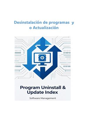 Desintalacion y actualizacion de progamas