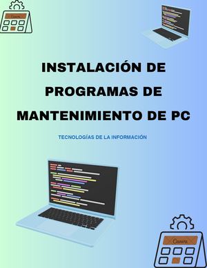 Instalacion Programas Mantenimiento