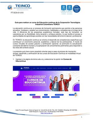 Guia Educontinua TEINCO 2026