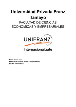Informe Revista Presupuestos Hito 3