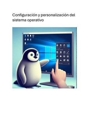 Configuración y personalización del sistema operativo